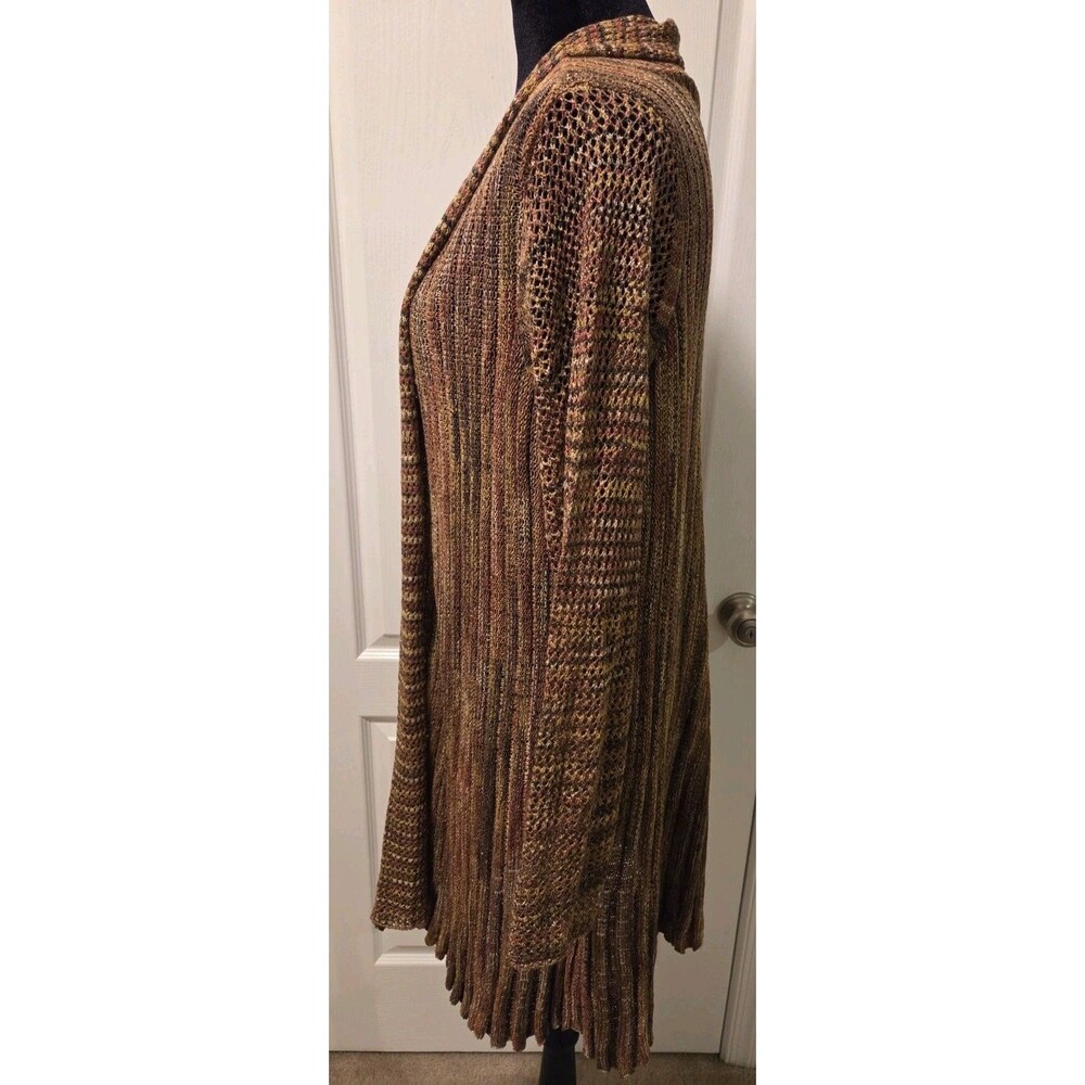 Spicedye Womens Open-Knit V-Neck 1 Button Long Sleeve Cardigan - Size XL - Picture 6 of 14